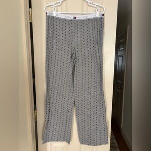 Tommy Hilfiger Gray Heart Print Lounge Pants – Cozy Cotton Blend